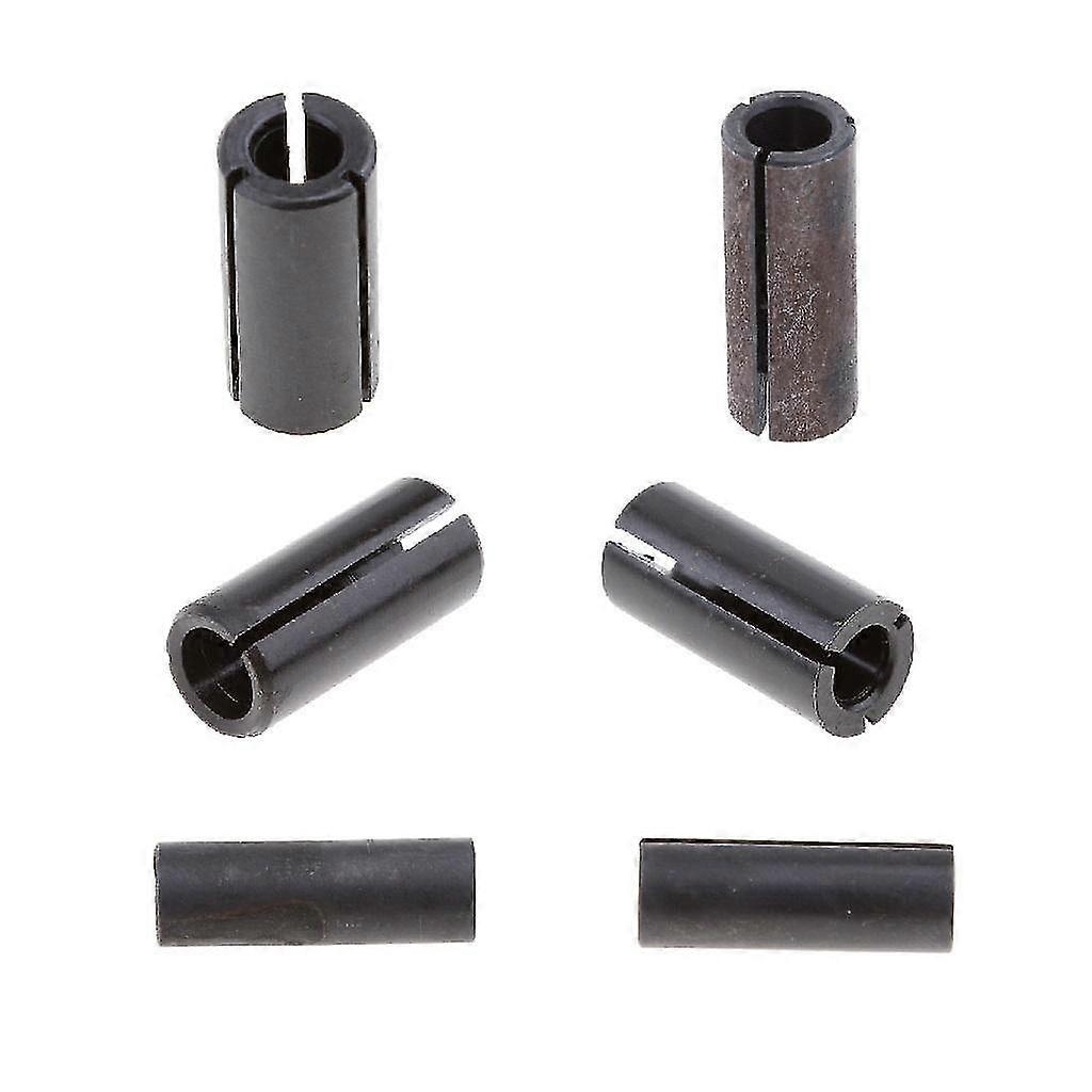 6 Pieces High Precision Router Bit Collet Chuck Adapter Cnc Tool