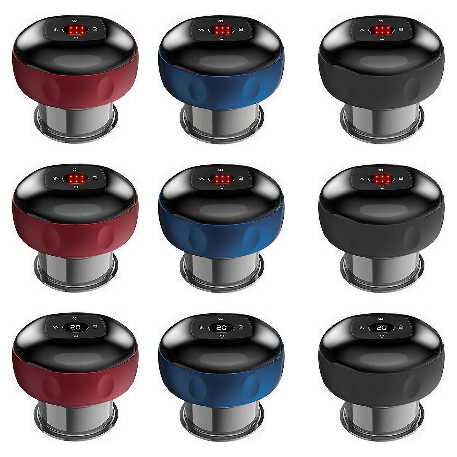 6/12 التروس الذكية الحجامة الكهربائية تدليك شفط فراغ كشط العلاج