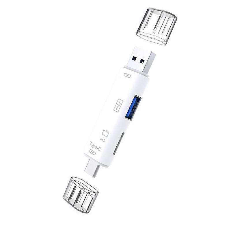 5 in 1 USB 3.0 Type-C Micro OTG TF Micro Security Digital Card Reader Adapter