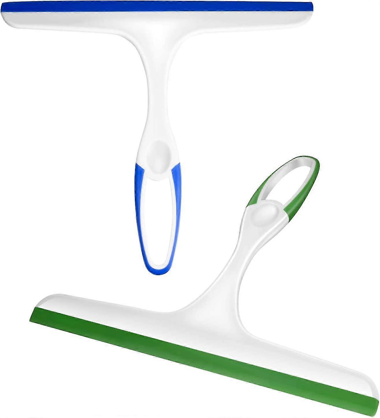 2pcs Squeegee, Multi-purpose Shower Glass Rubber Squeegees, Window Glass Cleaner Scraper