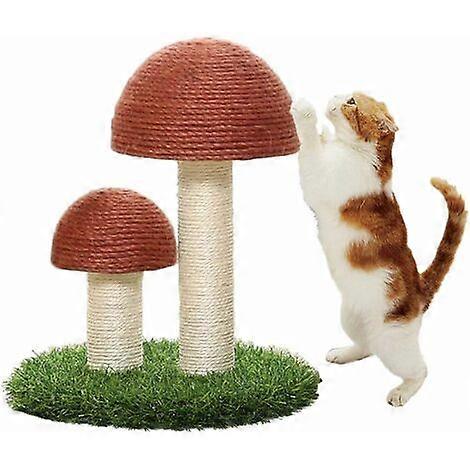 Cat Scratching Post, Mushroom Scratching Toys for katter og kattunger, Natural Sisal Cat Scratching Posts