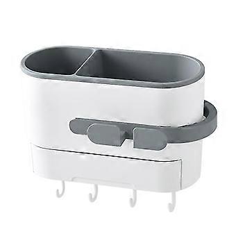 Organisateur de sèche-cheveux compatible avec la plupart des sèche-cheveux, porte-sèche-cheveux rangement de salle de bain