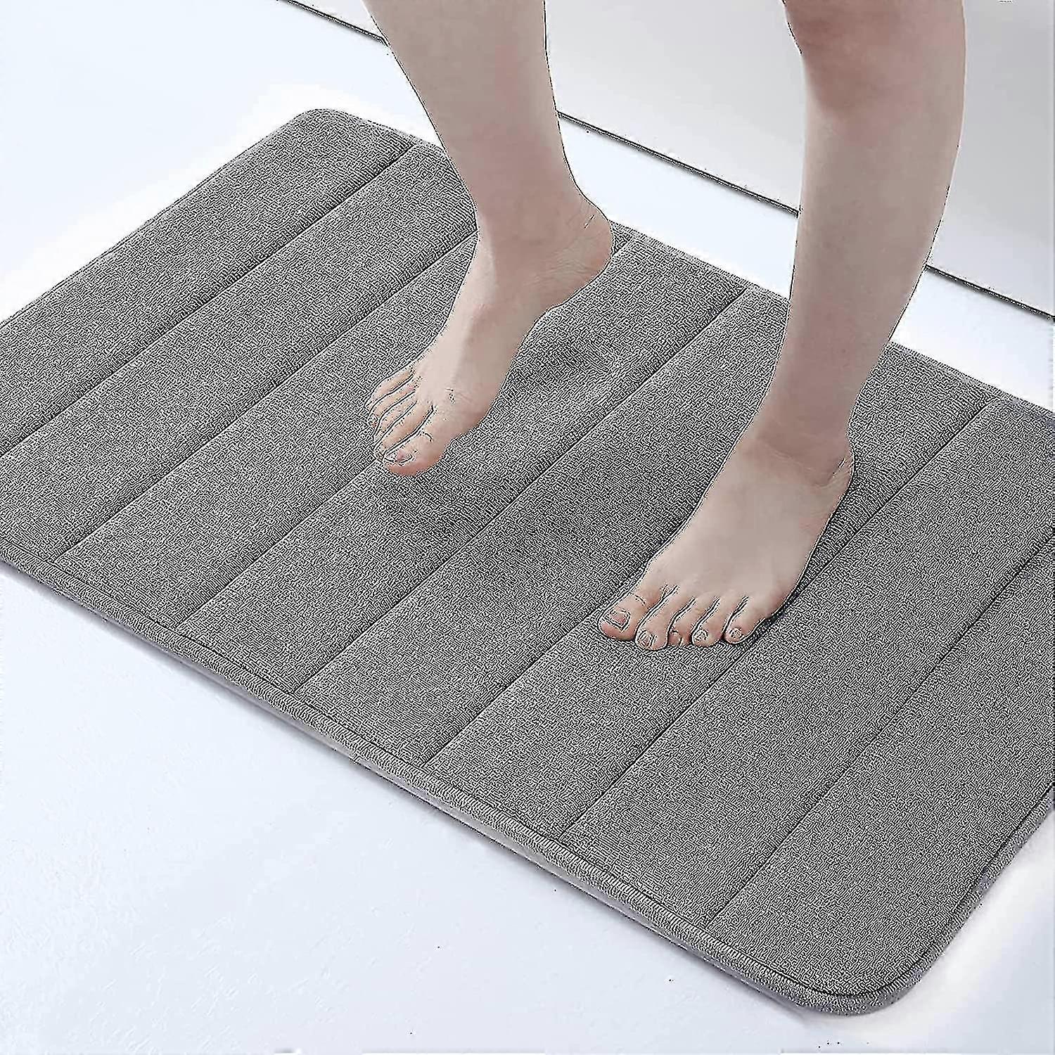 Memory Foam Soft Bath Mats - Non Slip Absorbent Bathroom Rugs Rubber Back Runner Mat