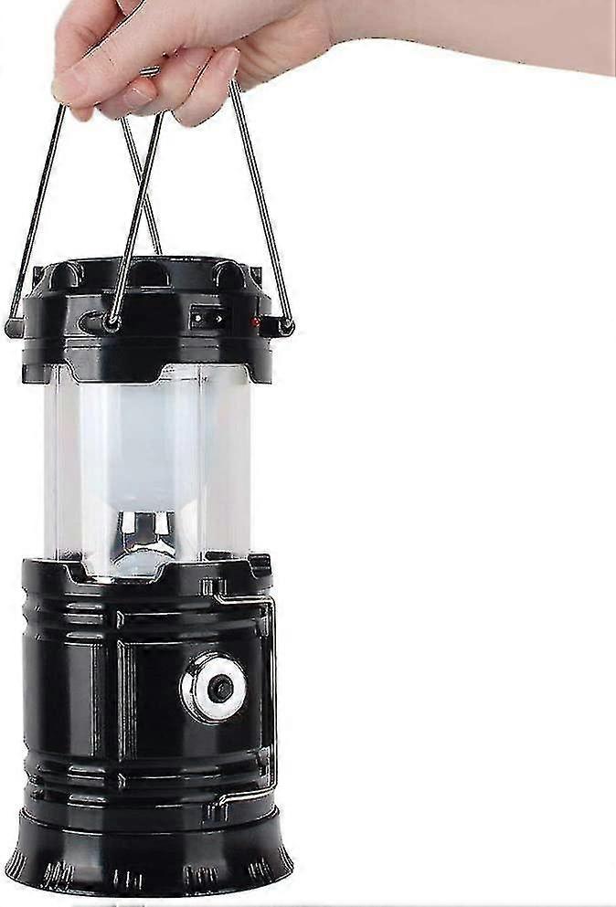 Solar Led Camping Lantern And Usb Flashlight For Outdoor, Suitable For Emergencies, Storms, Breakdowns