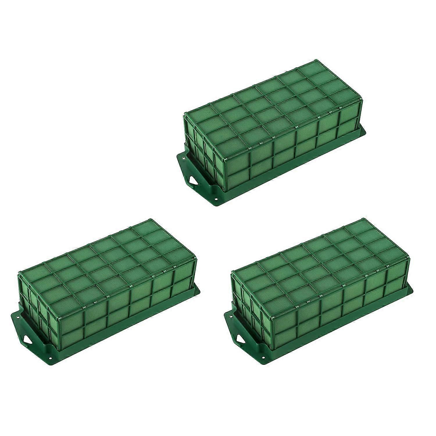 3-pack Foam Ca Rectangular Planter D With Foam Arranment , 11.8 X 4.3 X 3.1 Inches