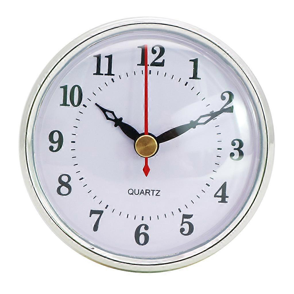 80mm/3.15inch Classical Clock Quartz Movement Insert Black Metal Clock Round