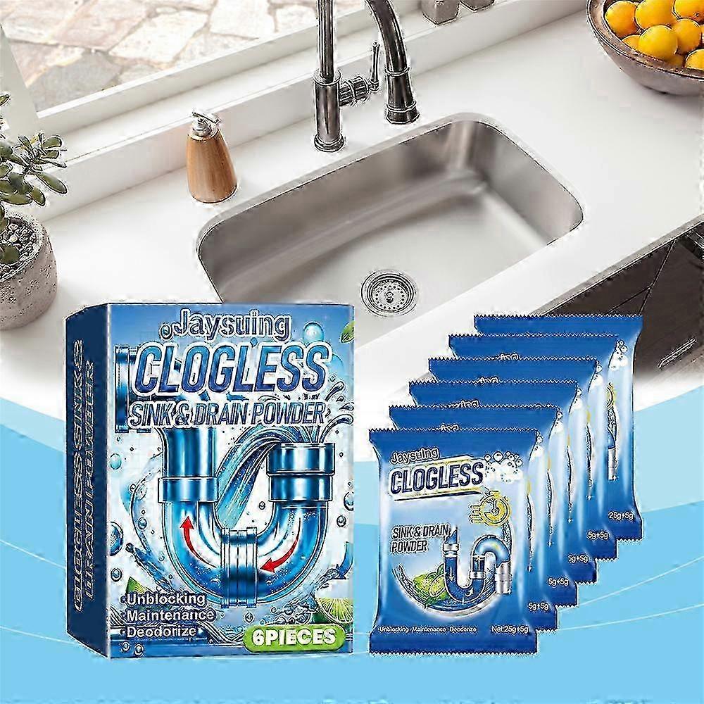 10PC JAYSUING Pipe Dredging Cleaning Powder Box Pipe Dredging Cleaning Powder |