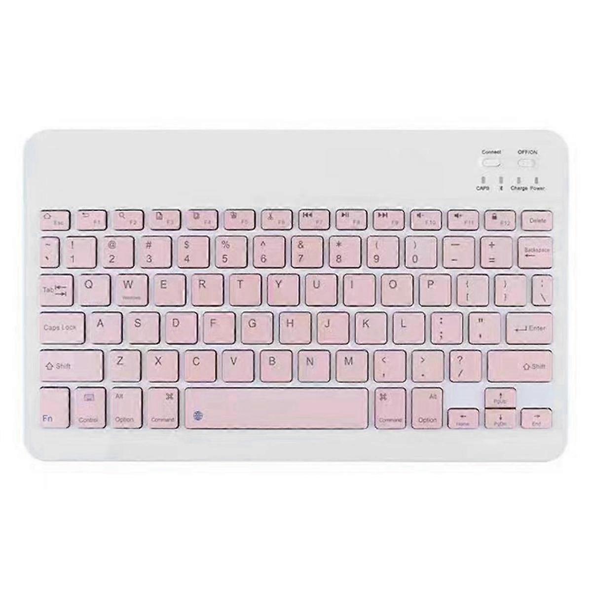 10 Inch Rechargeable Bluetooth Keyboard Ultra-Thin Portable Bluetooth Keyboard for , IOS, Android,