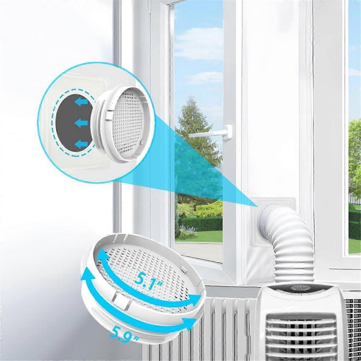 Portable Air Conditione Window Seal with 5.1/5.9In Universal Coupler, 300CM(118In) Waterproof Porta
