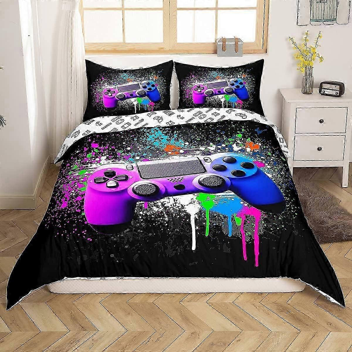 J3042 Lençóis Capa de Edredão de Guitarra Conjunto de Impressão 3D Com Zíper Capa de Edredom Com Fronhas Conjuntos de Capas de Cama para Crianças Meninos Meninas Aldult S