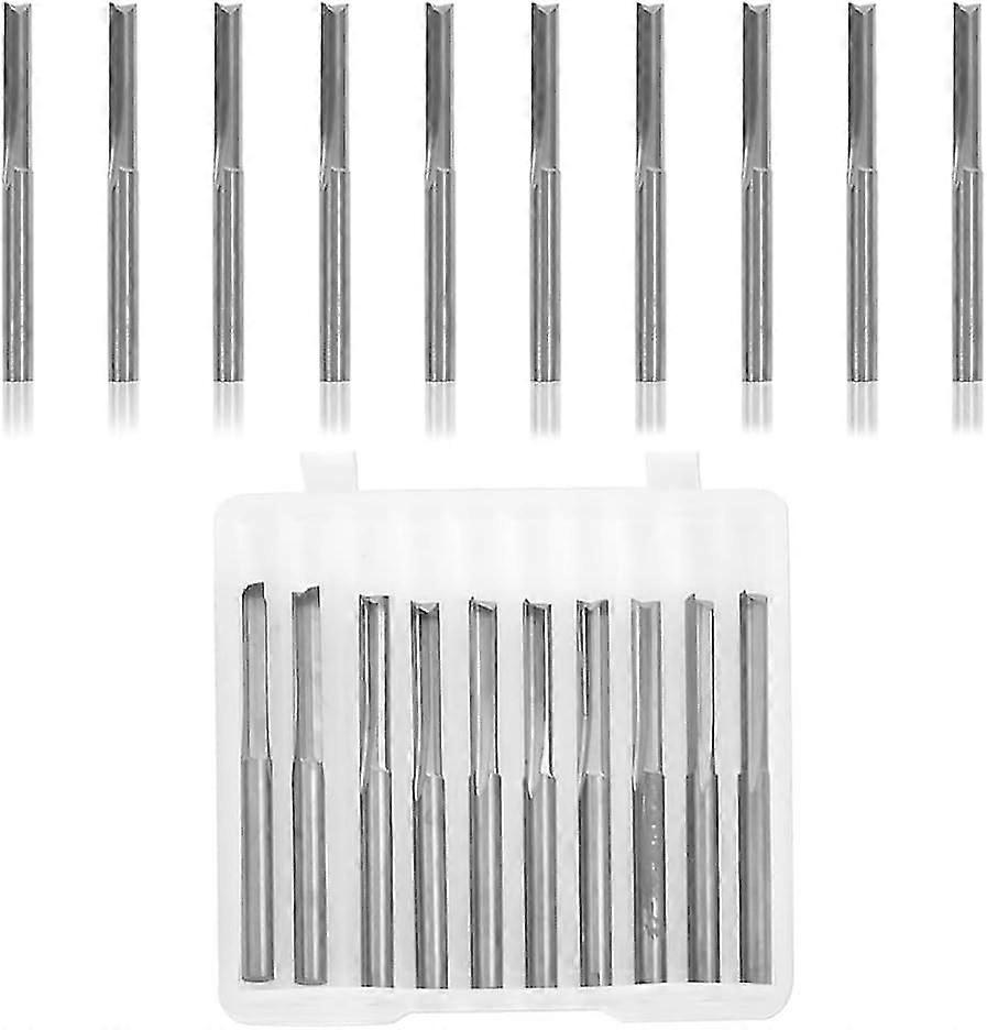Straight flute cutter 10 pcs.