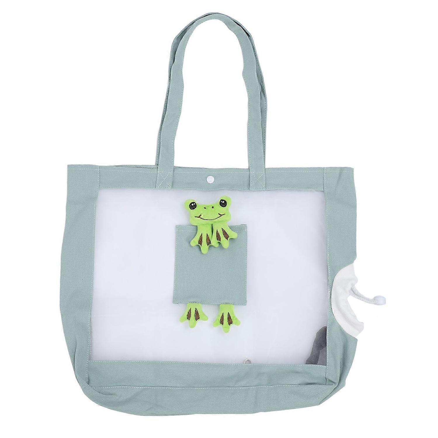 Cat Carrier Handbag Breathable Mesh Canvas Sturdy Soft Comfortable Traveling Pet Bag Purse for Outdo