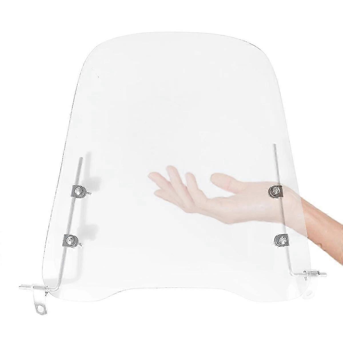 3mm Thick Universal Motorcycle Wind Cold Deflector Clear Transparent Pc Plate Scooter Windshield Windscreen Wind Deflect