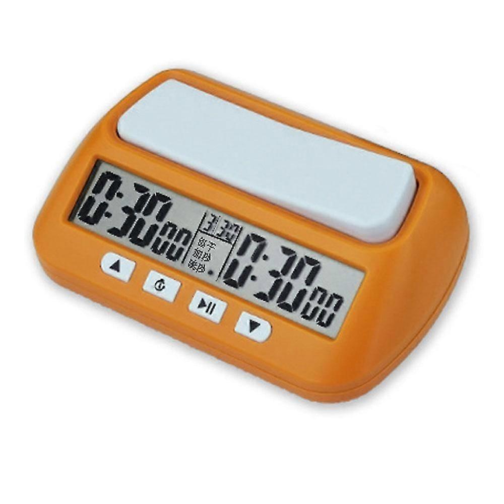 Professional Chess Clock Electronic Board Game Competition Hour Meter Compact Count Up Down Timer-Good