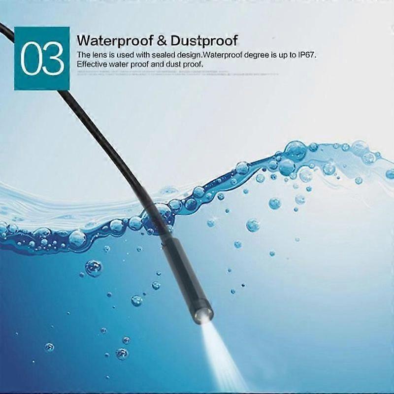 6 LED 7mm Lens Waterproof Camera Focus Endoscope Android Mini USB Cable 15M
