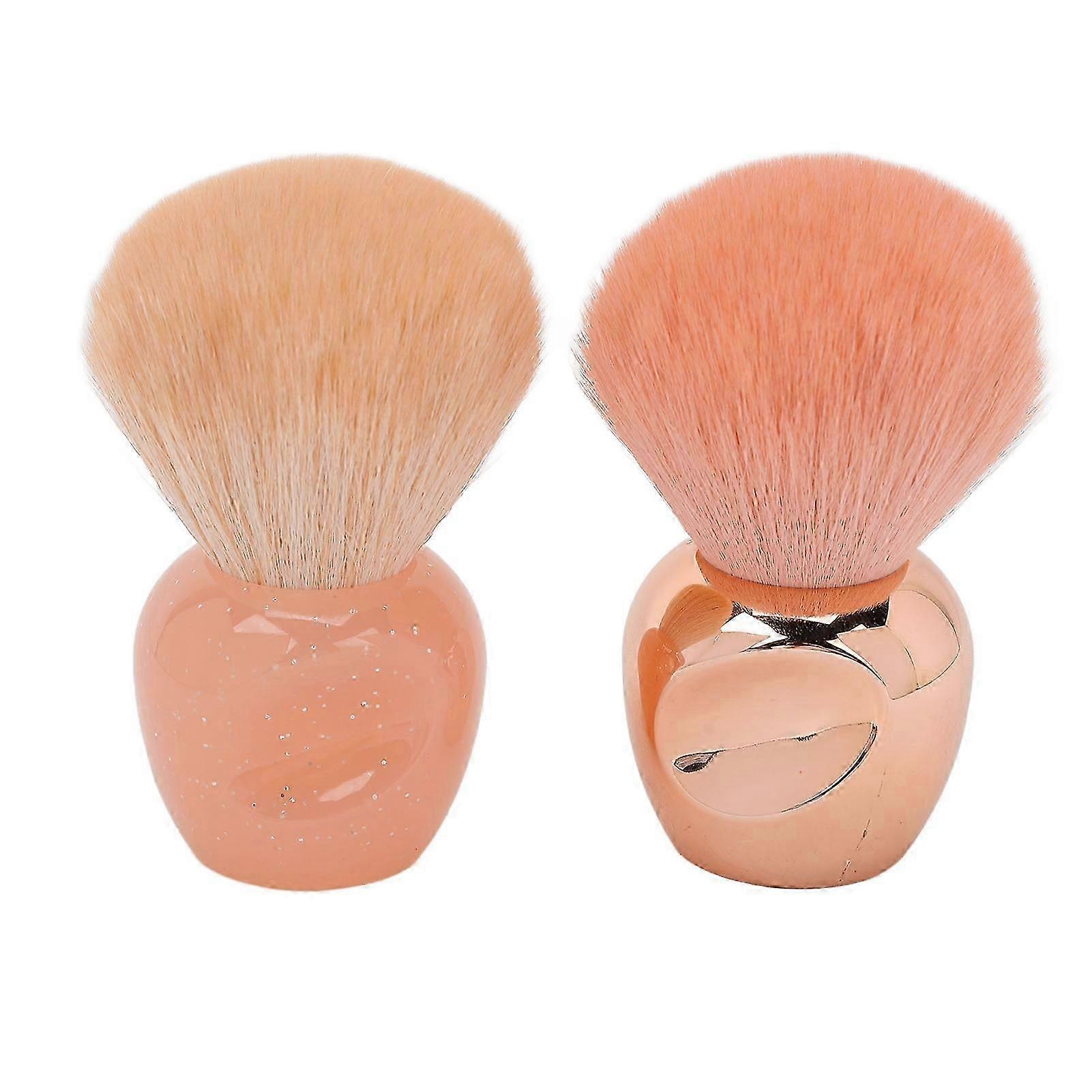 2pcs Loose Powder Blush Brushes, Professional Soft Makeup Brush Set for Beginners
