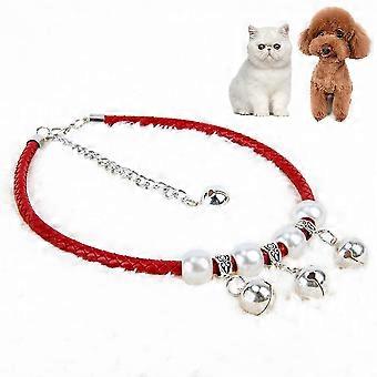Cat Collar With Bell , Lightweight Braided Cat Collar(SIZE M)