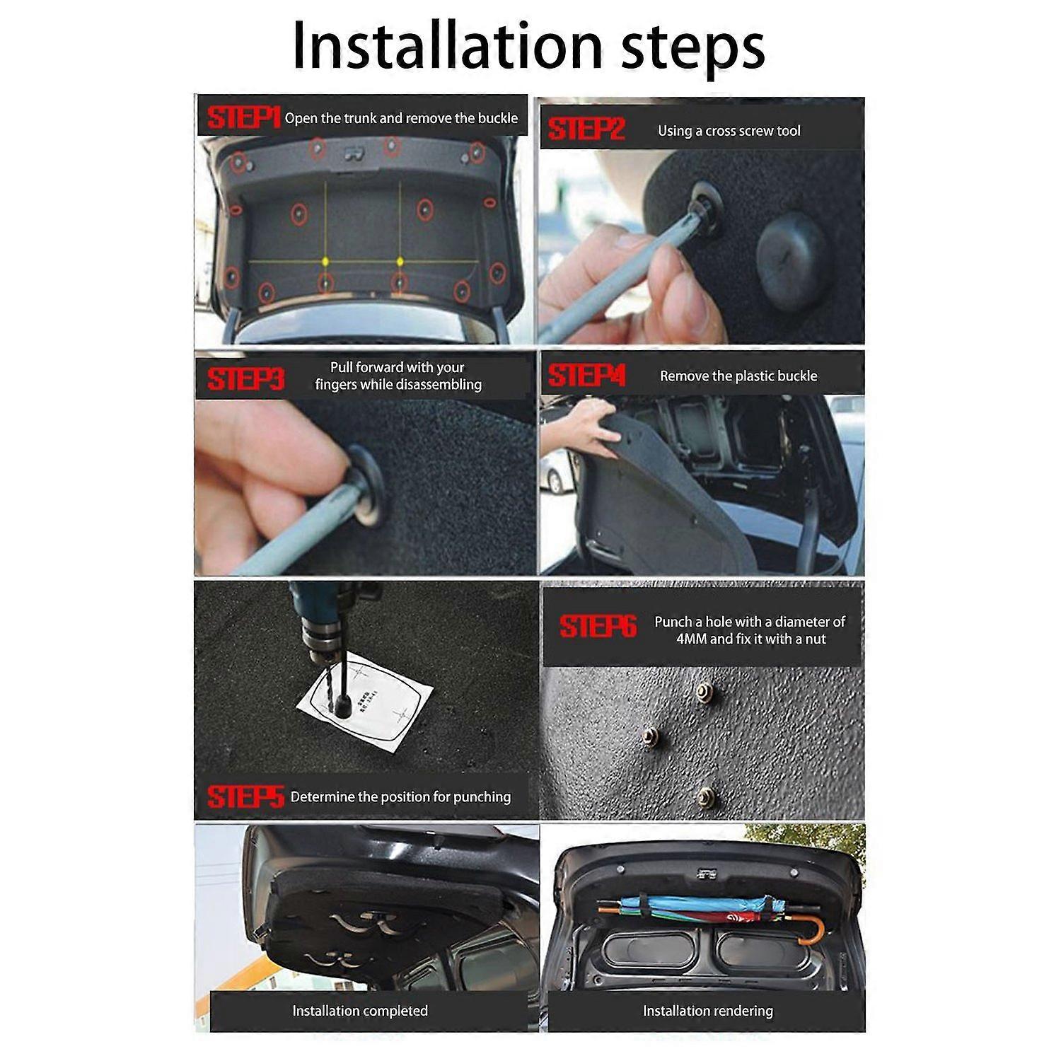 Car Trunk Mounting Bracket Umbrella Holder Clip Hook