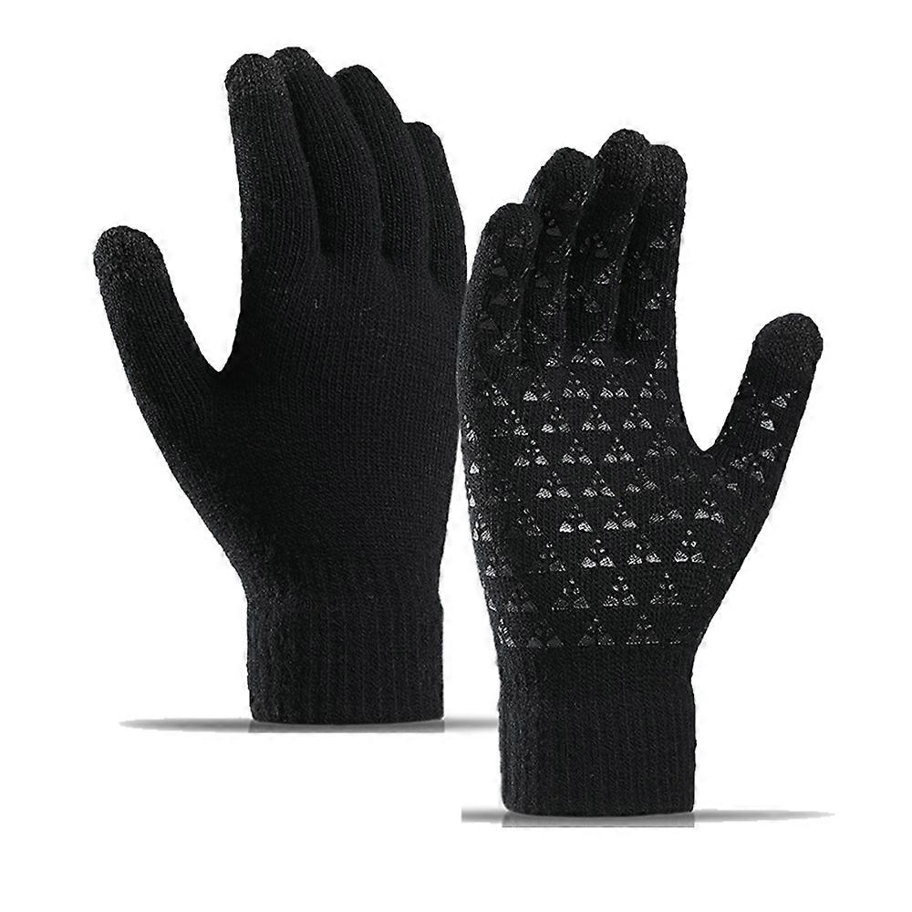 Warm wool gloves with touch screen protector,for men and women