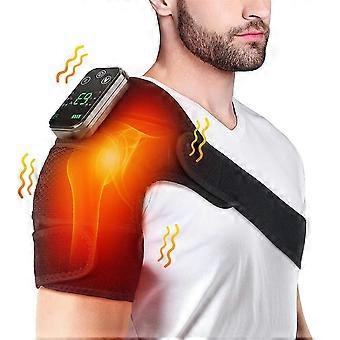 Thermal Knee Massager 3-in-1 Shoulder Knee Elbow Heating Massage Support Brace Rechargeable Pad Art