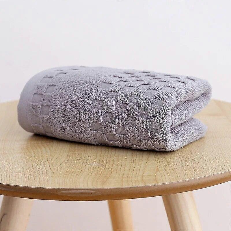100% Cotton Bath Towel Thick and Absorbent Adult Bath Towel Solid Color Soft and Friendly Face Towel