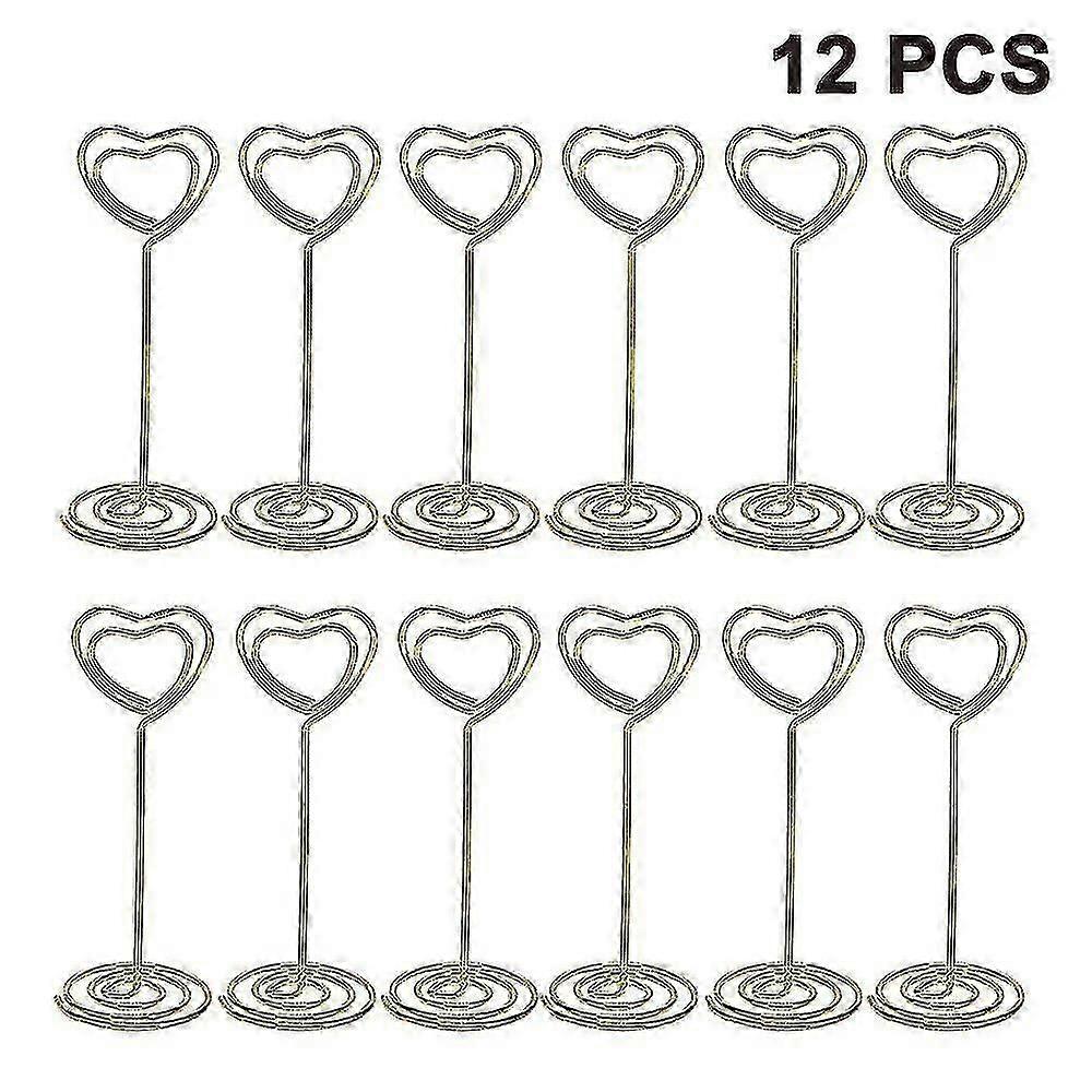 12pcs Hohe Platzkartenhalter Tischnummernhalter Tischkartenhalter