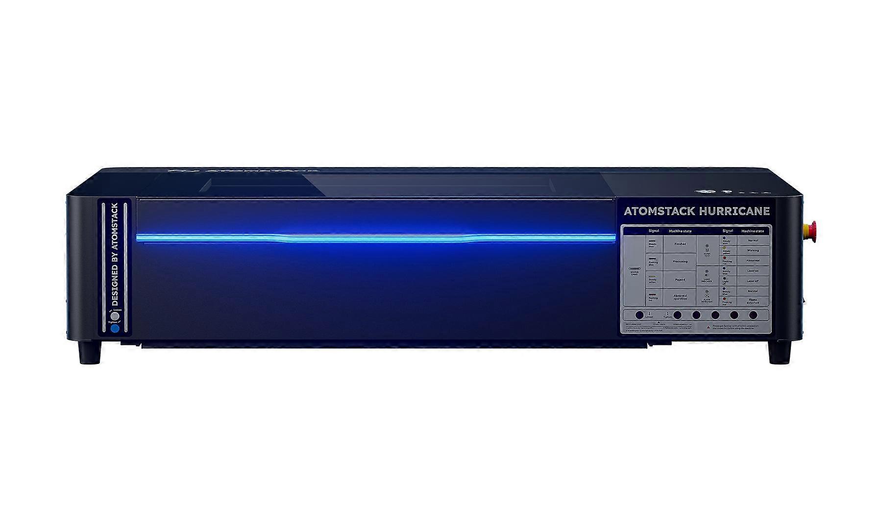 Atomstack Hurricane K60 55W CO2-laserleikkuri 600 mm/s nopeus 3D-kaiverruskone akryyli-EU:lle