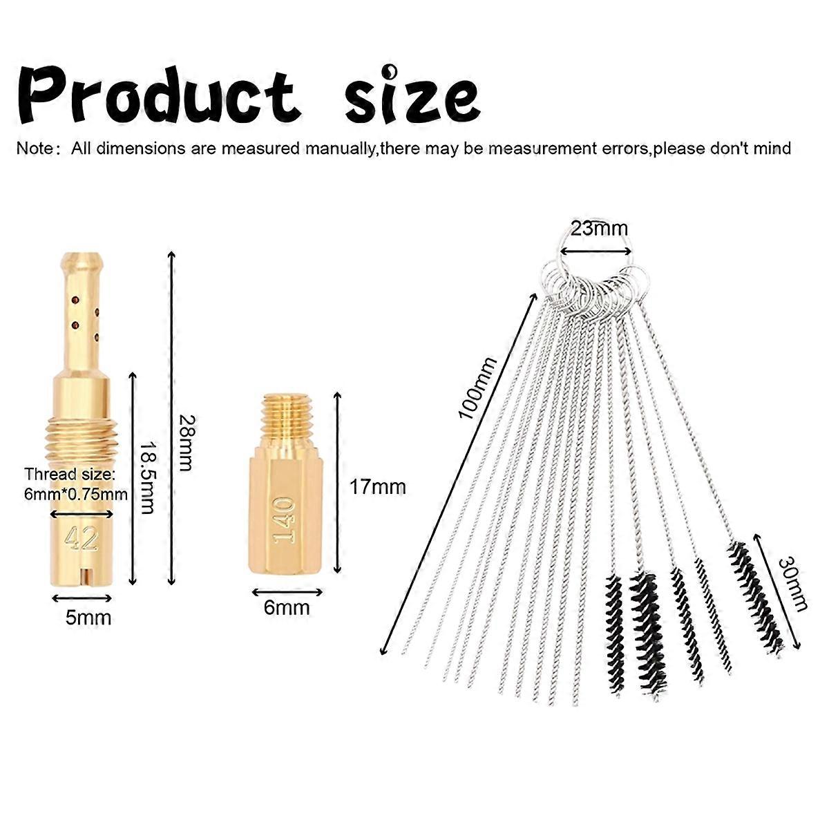 مجموعة فرشاة تنظيف نفث الكربون من مكربن موتو لـ Keihin PWK PE