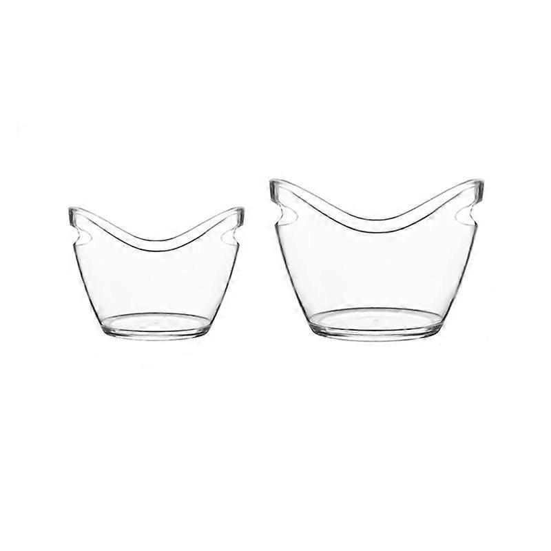 2 Pieces of Transparent Ingot Ice Bucket