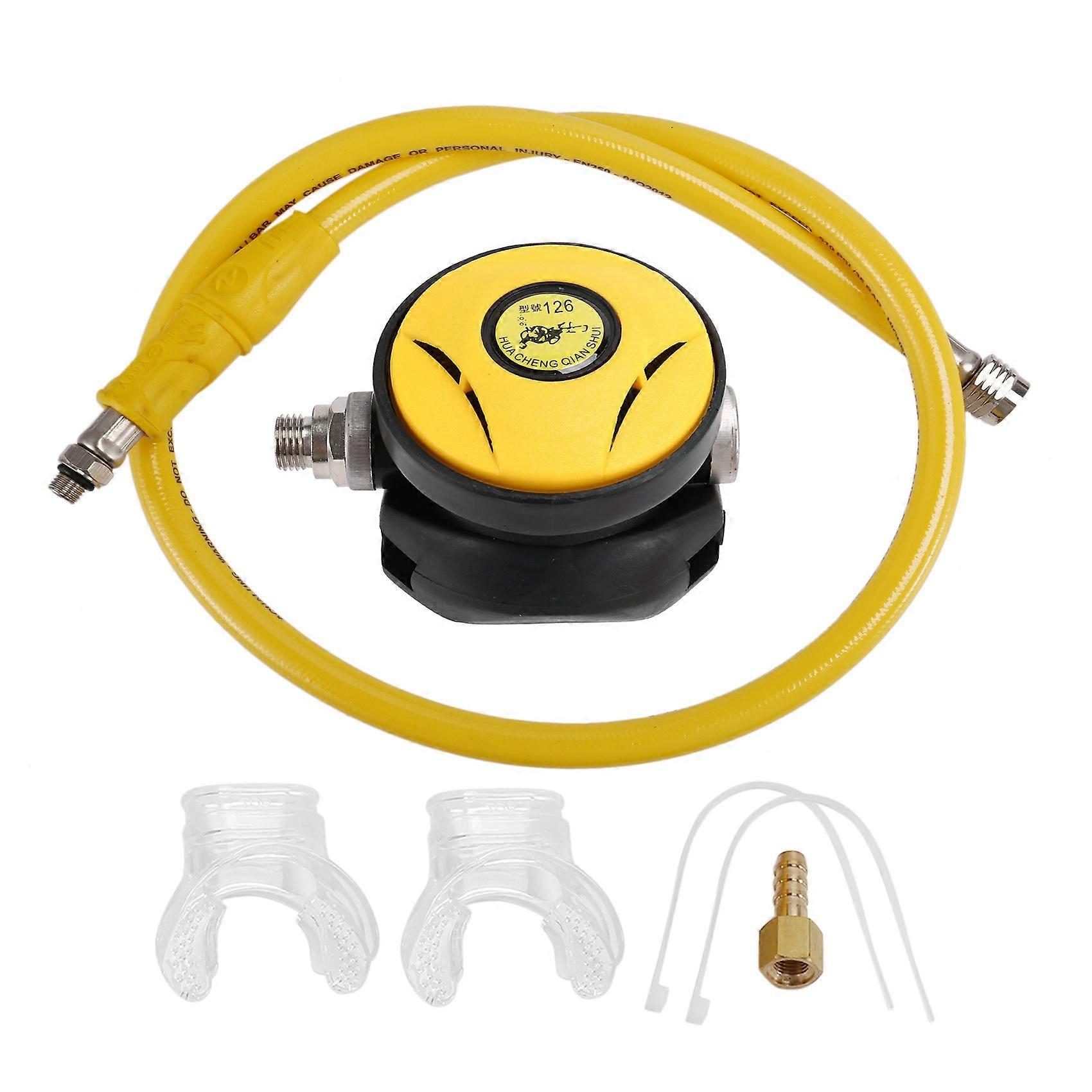 Diving 2Nd Stage Regulator Underwater Scuba Dive Octopus Hose,Yellow
