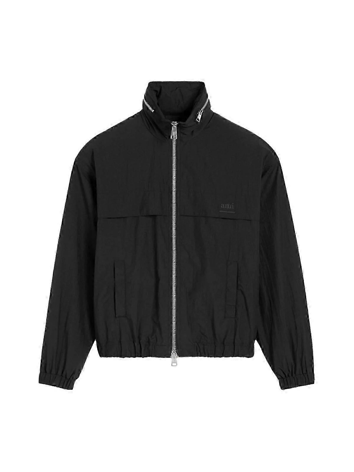 Logo Printed Zip Bomber Jacket Mężczyźni