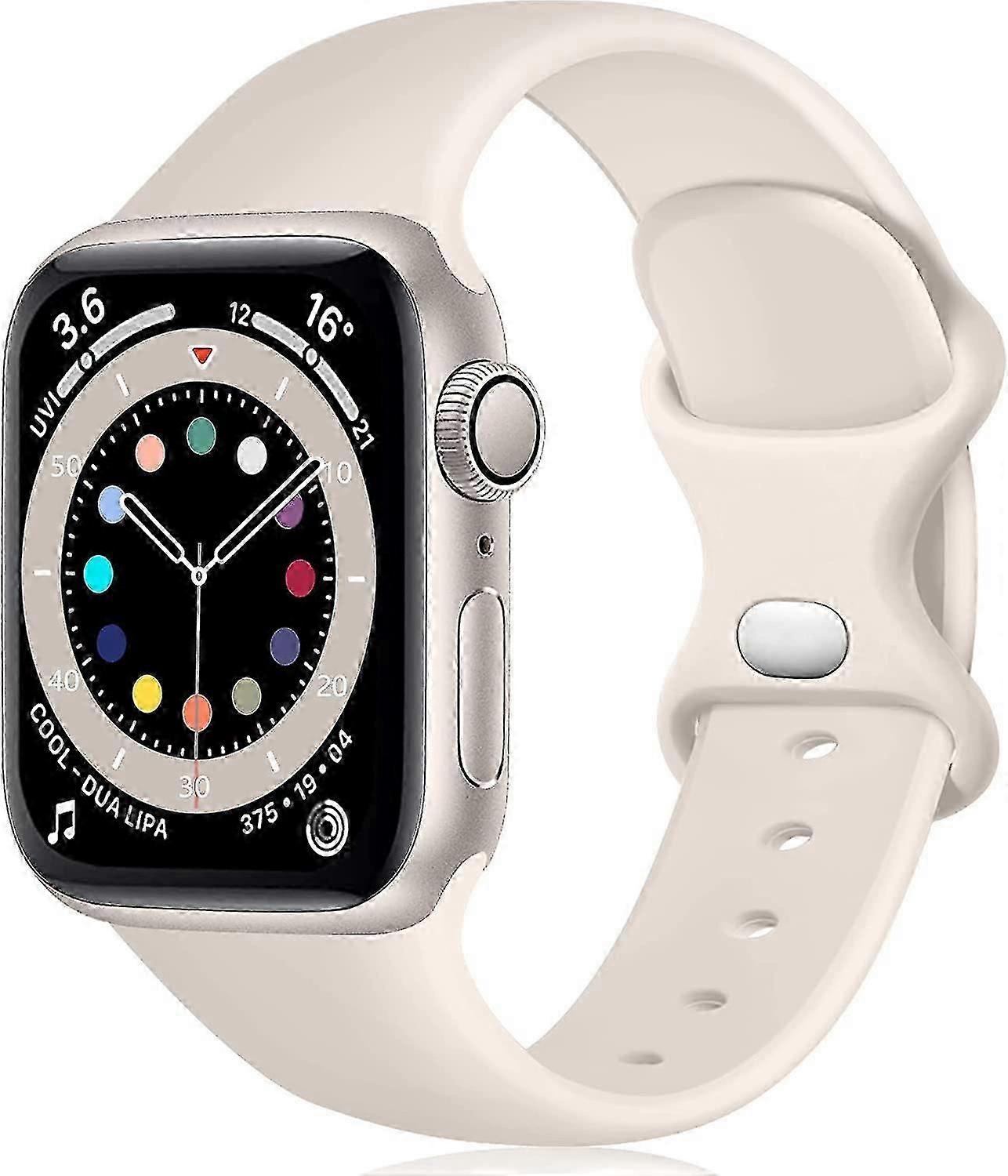 2025 - Silicone Band Compatible Apple Watch Band 42 44mm, Iwatch Se Series Replacement Band 7 6 5 4 3 2