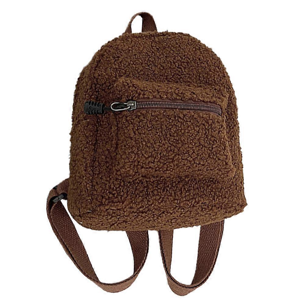 Wool backpack autumn and winter simple girls small backpack