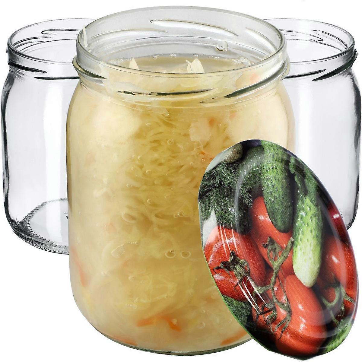 KADAX Senna tarros 540ml 8pcs 82mm + tapas "Verduras"