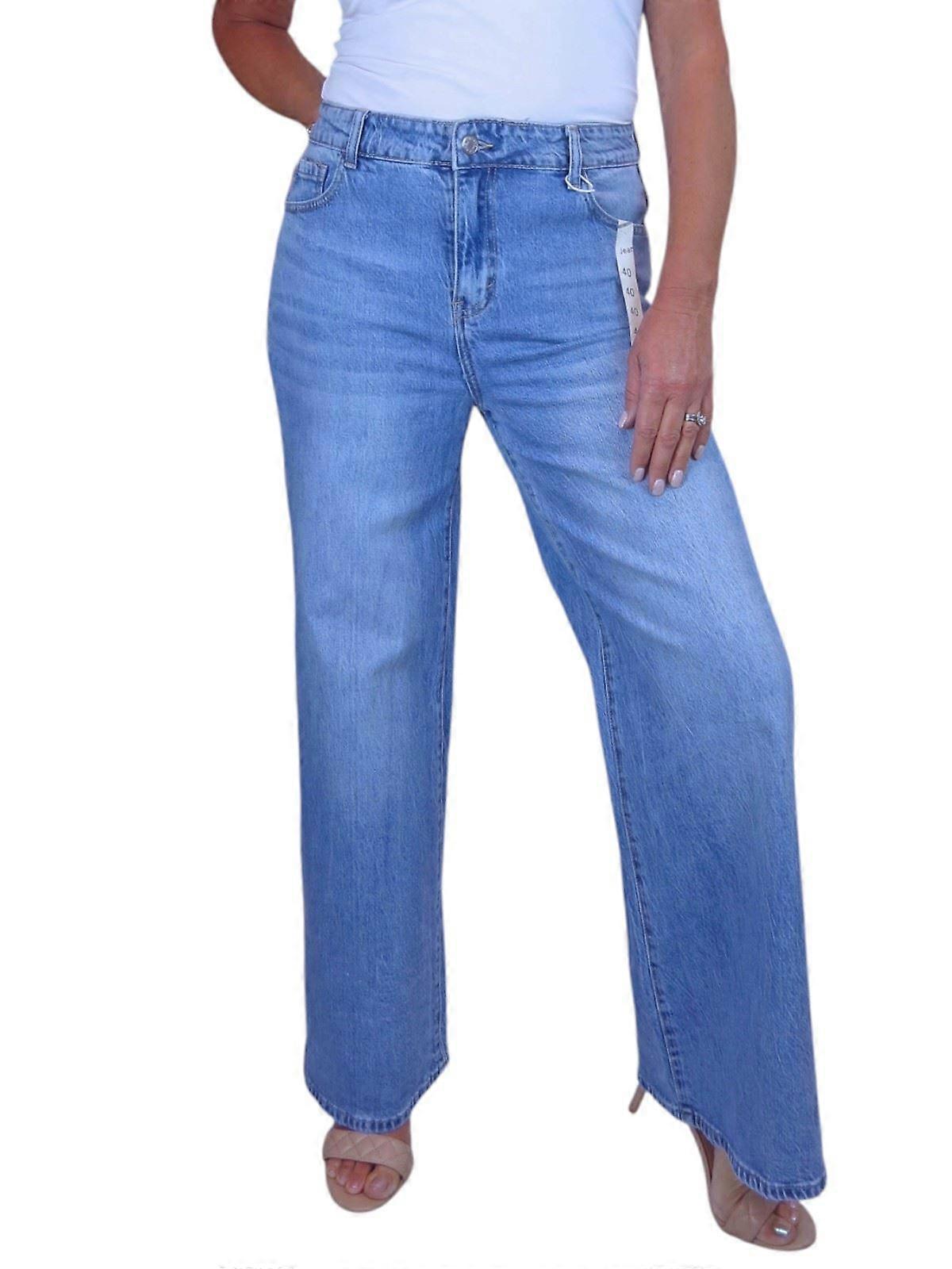 Paulo Due Womens Wide Leg Jeans