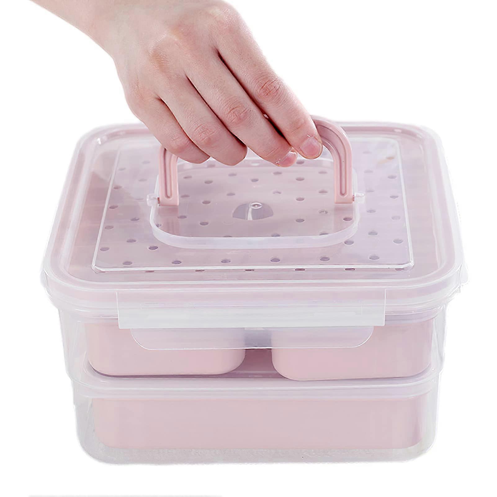 Snackle Box Charcuterie Container Lunch Box Containers for Adults Salad Container