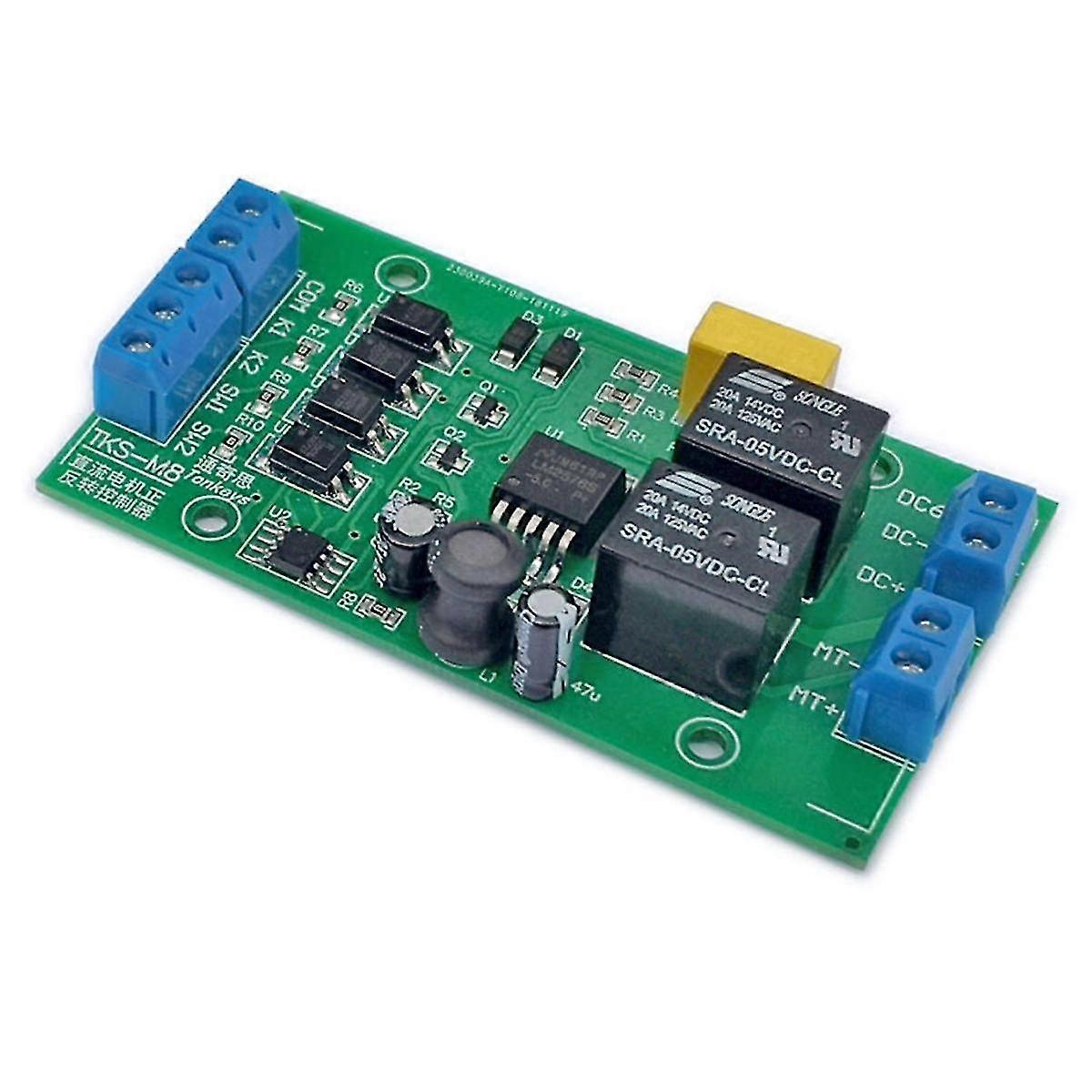 20A High-Current DC Motor Controller with Forward/Reverse Operation and Limit Switch Relay Driver for Lift Applications
