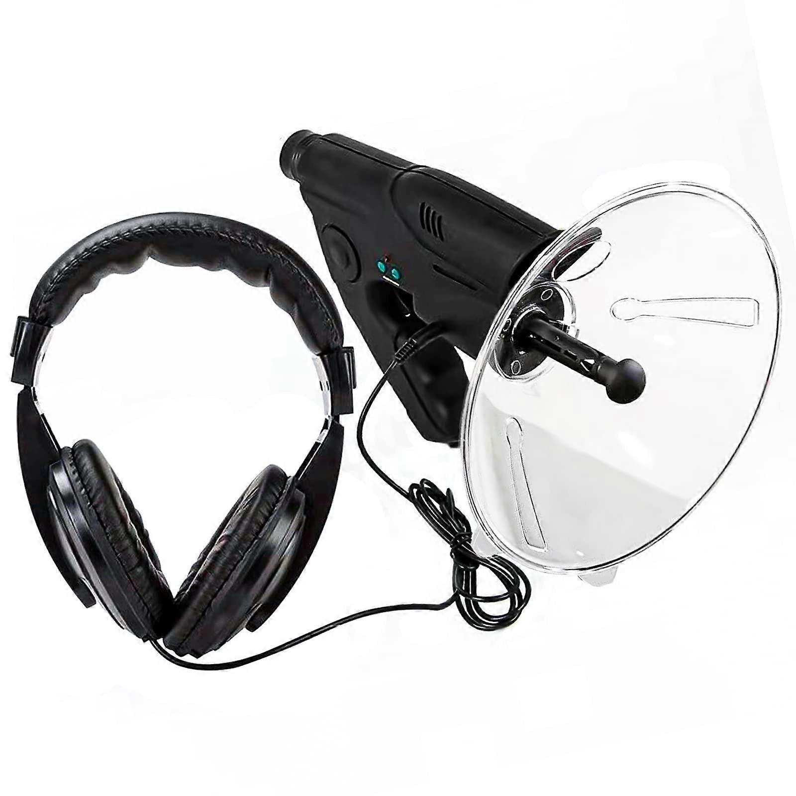 Parabolic Microphone Monocular with Sound Amplifier, 12x Magnification, Ideal for Bird Watching and Wildlife Observation
