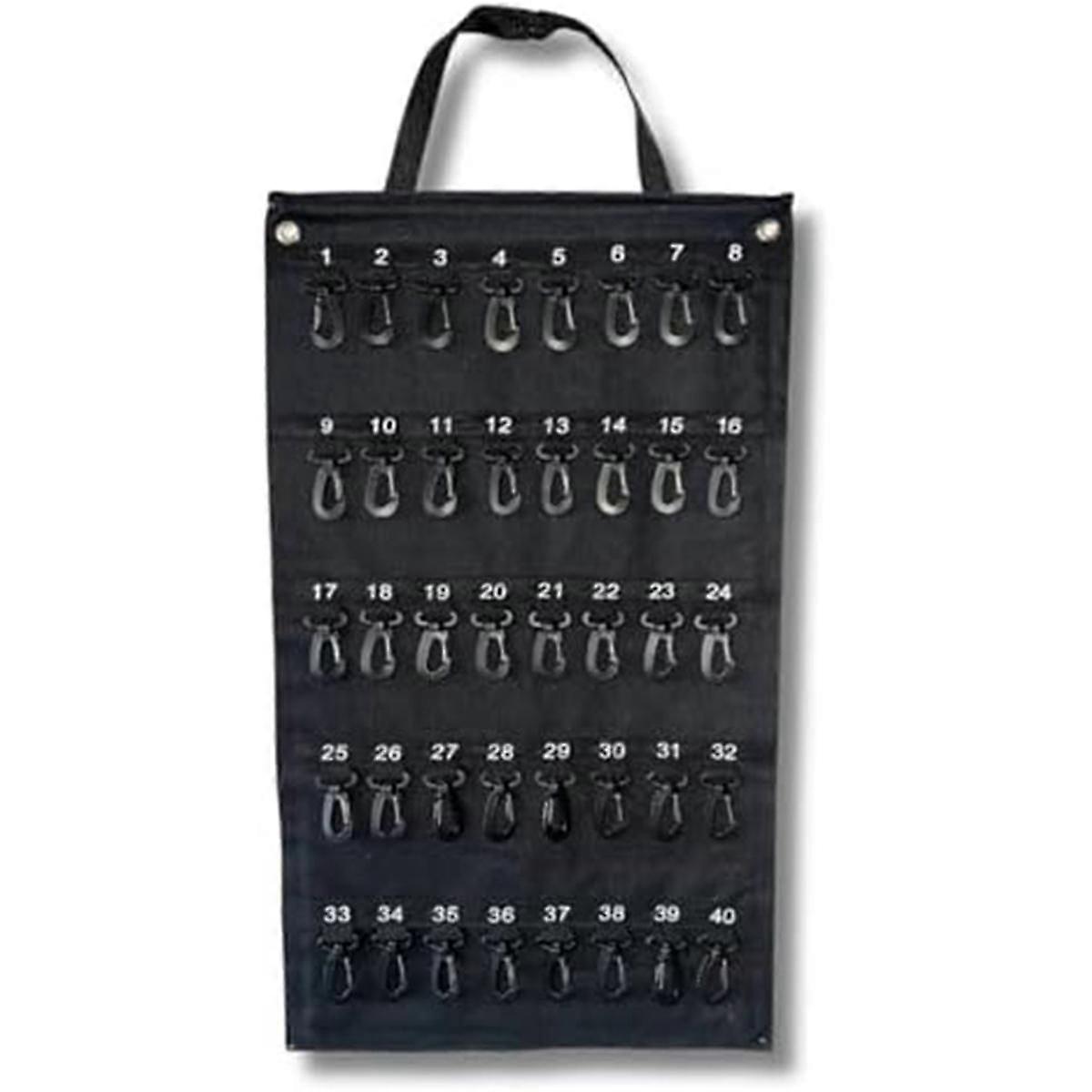 Scatola porta-chiavi arrotolabile versatile, contenitore portatile resistente alle intemperie, contiene 40 chiavi, gancio di sicurezza, per ufficio domestico