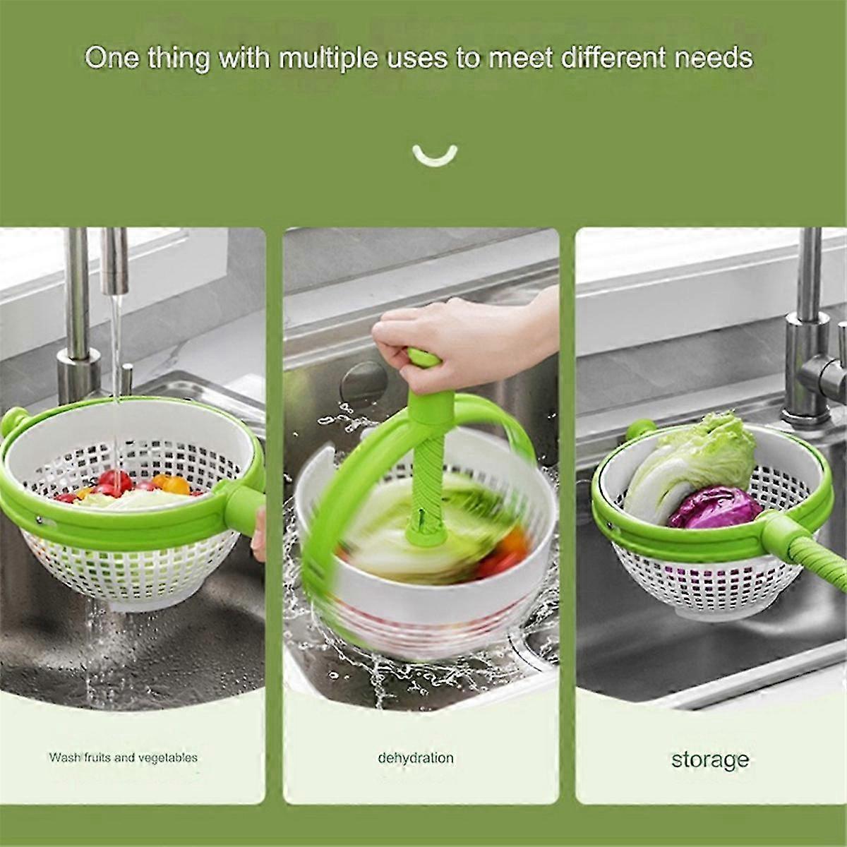 Centrifuge Salad Spinner with Handle Kitchen Useful Things - FFA