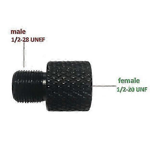 Barrel End Threaded Adapter Female 1/2-20 UNF to Male 1/2-28 UNEF 0018  p