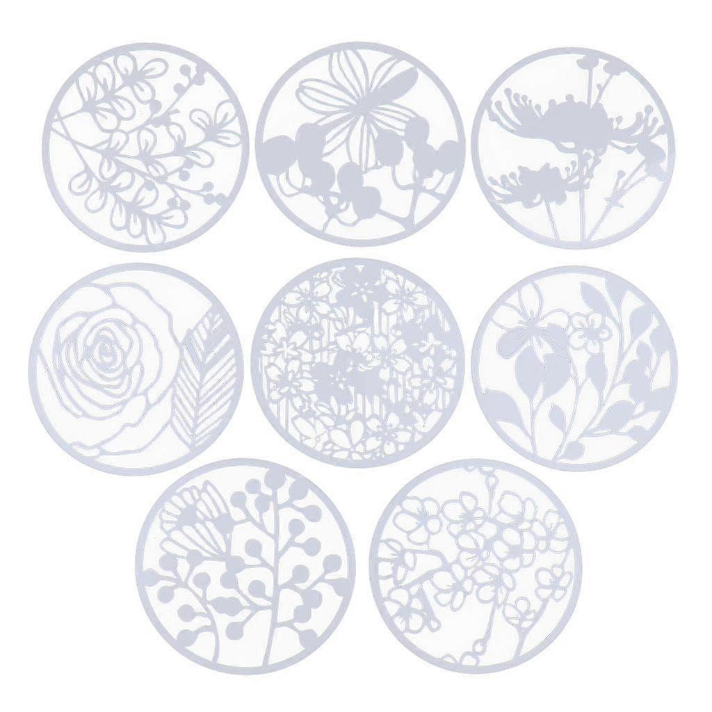 8pcs Assorted Pattern Drawing Painting Template Card Making Stencils