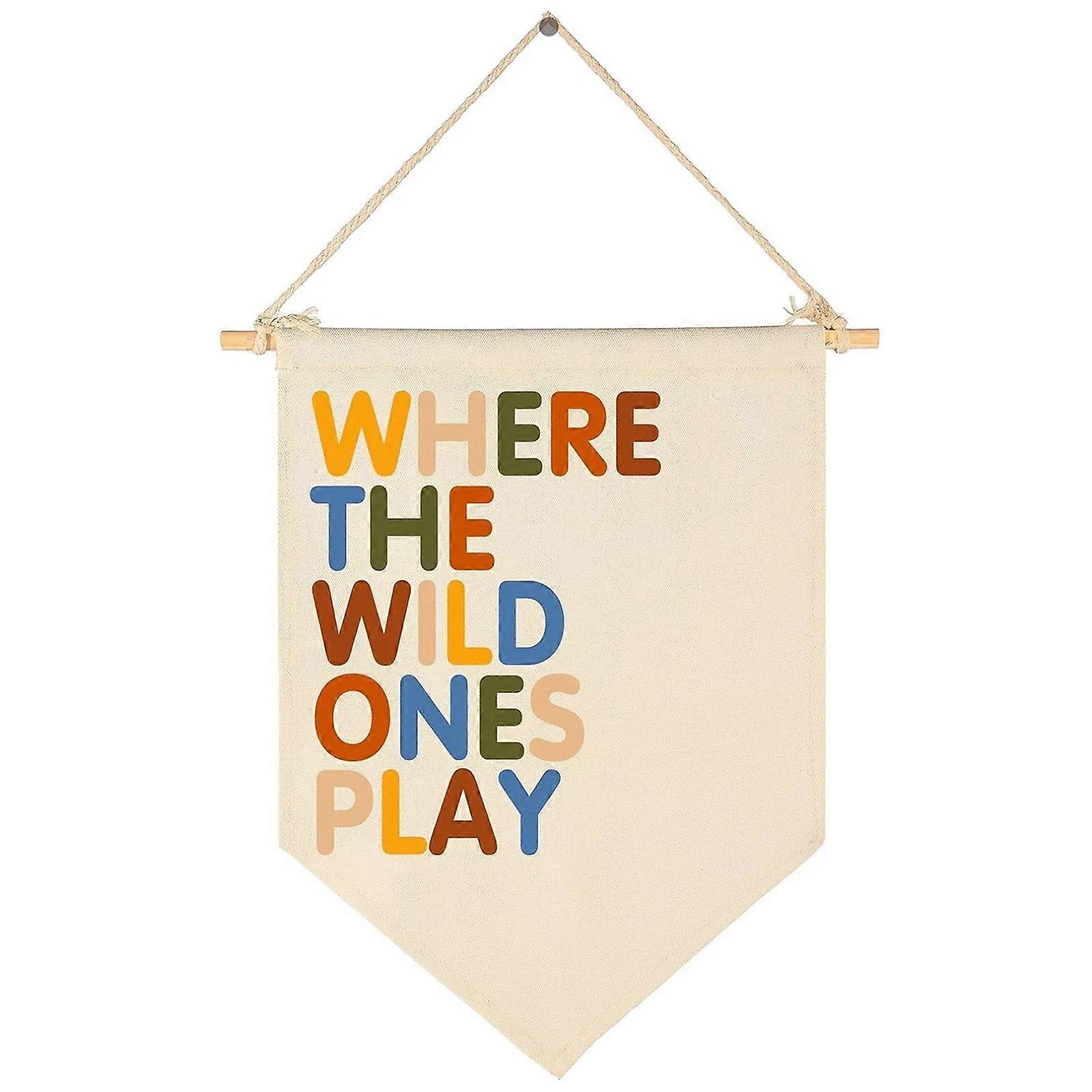 Soft and Lightweight Canvas Wall Decoration Hanging Ornament Nursery for Kindergarten and Kids Spaces