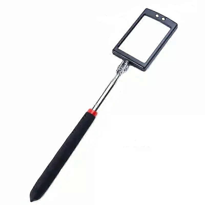 Car 360 Inspection Mirror LED Light Telescoping Mirrors Extend Mechanic Tools Inspection Mirror Telescopic Handle Repairing Too