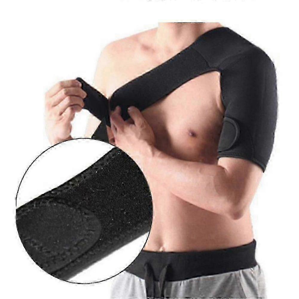 Adjustable Shoulder Brace for Rotator Cuff Pain, Compression Support Belt for Injury Relief & Stability_MM2