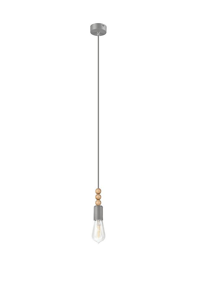 Simon Slim Pendant Ceiling Lights Silver, 1x E27