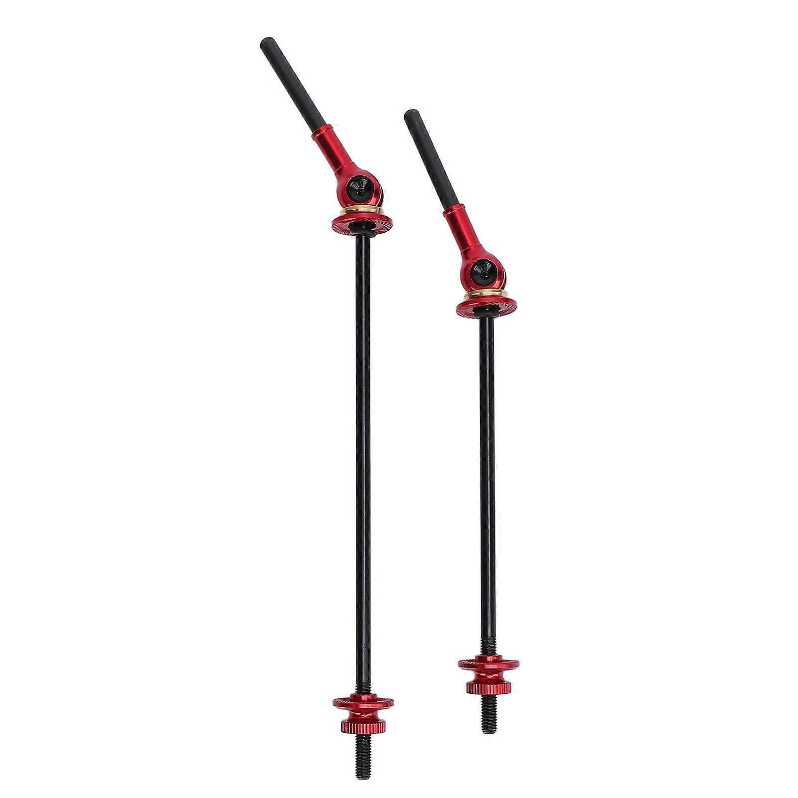 Cycling Quick Release Skewer Ergonomic Handle Quick Release Skewer Clip Bolt Lever for Repairing Red