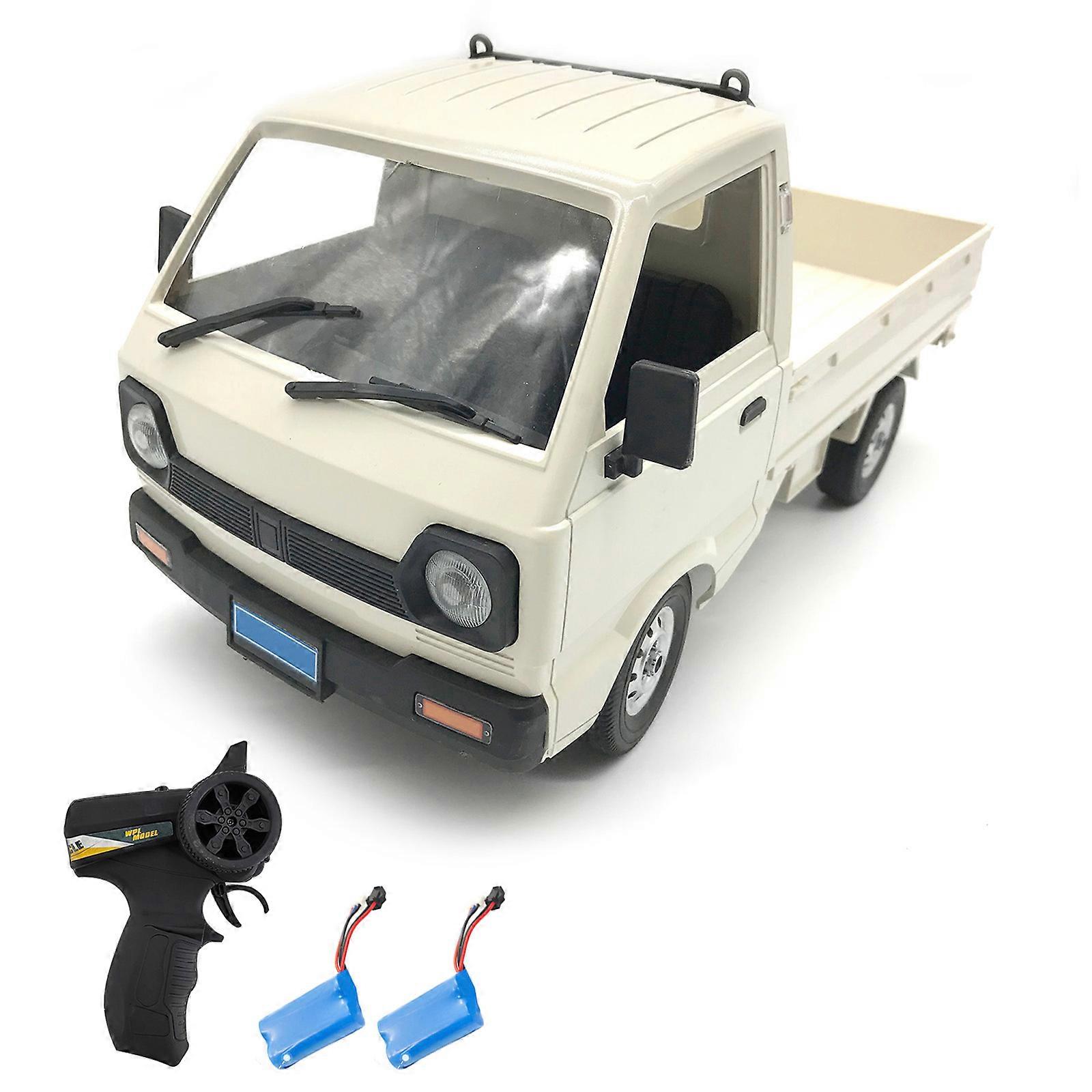 WPL Remote Control Short Truck 2.4GHz Remote Control Car Front Lights with the Function Forward Backward, Turn Left and Right 2 Battery