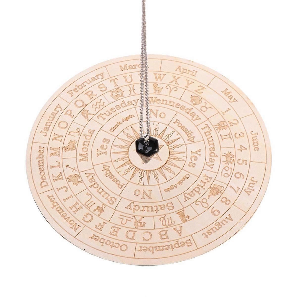 Star Pendulum Board Dowsing Divination Metaphysical Message Board, C