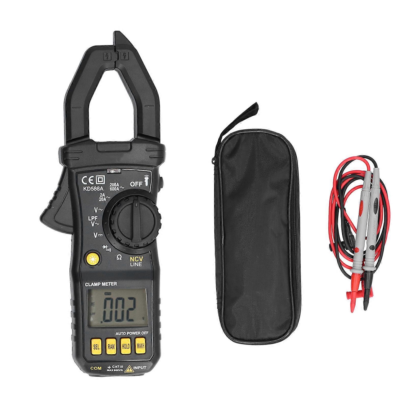 Multi Function Clamp Meter Portable Compact Data Reading Lock Non Contact Type High Accuracy Multimeter